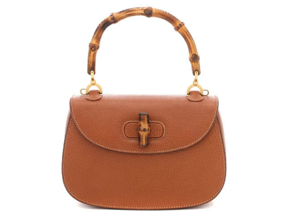 Gucci Bag Handbag Bamboo Leather